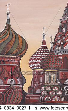 Stock Photo - architecture, 
artwork, historical, 
historic, painting, 
moscow, art. fotosearch 
- search stock 
photos, pictures, 
images, and photo 
clipart