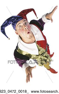 Stock Photo - posing, joker, 
pose, male, caucasian, 
jester. fotosearch 
- search stock 
photos, pictures, 
images, and photo 
clipart