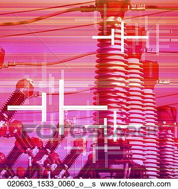 Stock Photo - conduct,  transmission, 
 channel,  power 
lines,  wires. 
fotosearch - search 
stock photos, 
pictures, images, 
and photo clipart