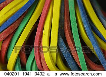 Stock Photo - colorful, closeup, 
rubber bands, 
rubberbands, bunch. 
fotosearch - search 
stock photos, 
pictures, images, 
and photo clipart