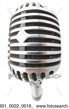 Banco de Imagem - microfone,  audiovisual, 
 microfone,  eletrônica, 
 auditivo,  prata. 
fotosearch - busca 
de fotos, imagens 
e clipart