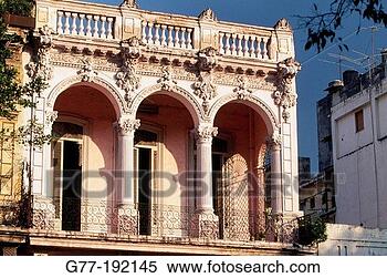 Stock Image - havana, cuba building 
on el paseo del 
prado. fotosearch 
- search stock 
photos, pictures, 
images, and photo 
clipart