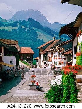 Stock Photography - gruyères fribourg 
canton switzerland. 
fotosearch - search 
stock photos, 
pictures, images, 
and photo clipart