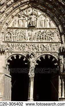 Stock Photo - doomsday at sculptured 
door saint-etienne 
cathedral bourges 
cher. fotosearch 
- search stock 
photos, pictures, 
images, and photo 
clipart