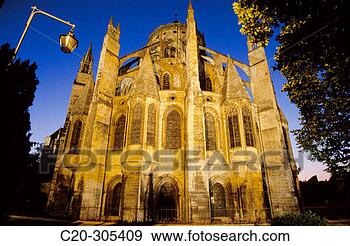 Stock Photograph - saint-etienne 
cathedral bourges 
cher centre france. 
fotosearch - search 
stock photos, 
pictures, images, 
and photo clipart