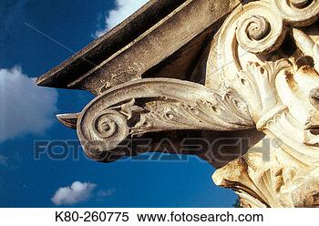 Stock Image - capital of a greek 
corinthian column. 
fotosearch - search 
stock photos, 
pictures, images, 
and photo clipart
