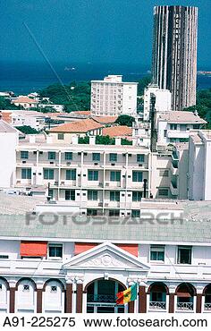 Stock Image - downtown dakar 
ministry of foreign 
office and ´bceao´ 
bank. fotosearch 
- search stock 
photos, pictures, 
images, and photo 
clipart
