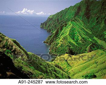 Picture - landscape in fatu 
hiva marquesas 
islands french 
polynesia. fotosearch 
- search stock 
photos, pictures, 
images, and photo 
clipart