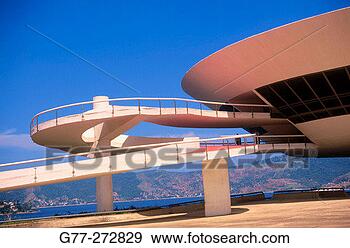 Stock Photograph - museum of contemporany 
art (by oscar 
niemeyer) niteroi 
rio de janeiro. 
fotosearch - search 
stock photos, 
pictures, images, 
and photo clipart