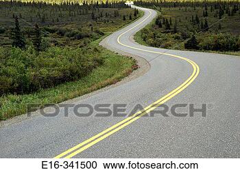 Stock Photography - road, alaska. 
fotosearch - search 
stock photos, 
pictures, images, 
and photo clipart