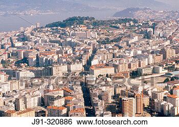 Stock Photo - aerial view of 
vigo pontevedra 
province galicia 
spain. fotosearch 
- search stock 
photos, pictures, 
images, and photo 
clipart