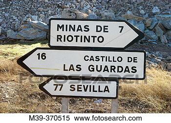 Stock Image - road signs andalusia, 
spain. fotosearch 
- search stock 
photos, pictures, 
images, and photo 
clipart