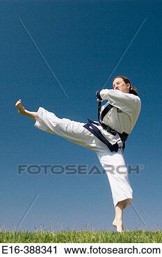 Stock Photography - karate kick. fotosearch 
- search stock 
photos, pictures, 
images, and photo 
clipart