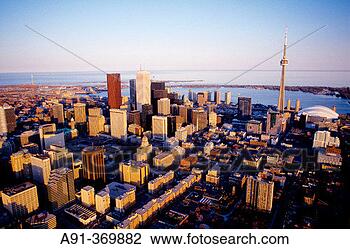 Stock Photo - aerial photography 
from an helicopter 
city of toronto 
ontario canada. 
fotosearch - search 
stock photos, 
pictures, images, 
and photo clipart