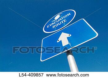 Picture - evacuation route 
signs are posted 
along all roads 
in florida to 
show. fotosearch 
- search stock 
photos, pictures, 
images, and photo 
clipart