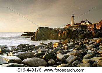 Stock Photo - portland head 
light lighthouse 
south portland, 
maine usa. fotosearch 
- search stock 
photos, pictures, 
images, and photo 
clipart