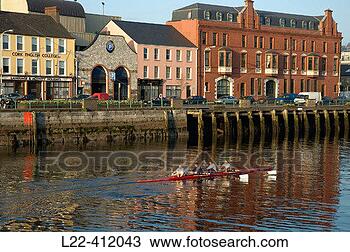 Stock Photo - canoeists cork, 
city on the banks 
of river lee ireland. 
fotosearch - search 
stock photos, 
pictures, images, 
and photo clipart