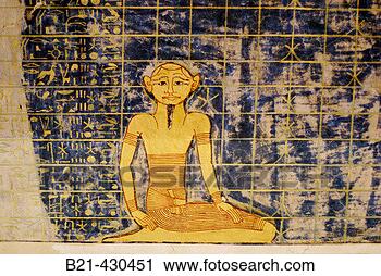 Stock Photography - mural paintings 
in the tomb of 
rameses ix valley 
of the kings, 
 luxor. fotosearch 
- search stock 
photos, pictures, 
images, and photo 
clipart