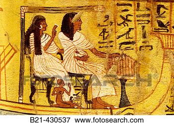 Picture - mural paintings 
in the tomb of 
peshedu,  deir 
el-medineh valley 
of. fotosearch 
- search stock 
photos, pictures, 
images, and photo 
clipart