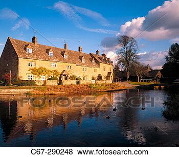Stock Photo - lower slaughter 
village cotswolds 
gloucestershire, 
uk. fotosearch 
- search stock 
photos, pictures, 
images, and photo 
clipart