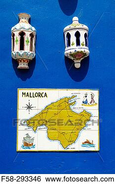 Stock Photo - traditional ceramics 
with majorca island 
map manacor majorca 
balearic. fotosearch 
- search stock 
photos, pictures, 
images, and photo 
clipart
