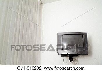 Stock Photo - tv on wall. fotosearch 
- search stock 
photos, pictures, 
images, and photo 
clipart
