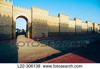 Stock Photo - procession street 
south palace archeological 
site of babylon 
irak. fotosearch 
- search stock 
photos, pictures, 
images, and photo 
clipart