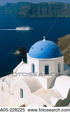 Stock Image - oia village santorini 
cyclades greece. 
fotosearch - search 
stock photos, 
pictures, images, 
and photo clipart