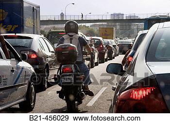 Stock Photograph - the highway entering 
malaga, traffic 
málaga andalucia 
spain. fotosearch 
- search stock 
photos, pictures, 
images, and photo 
clipart
