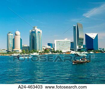 Stock Photo - dubai creek, deira 
district, dubai 
city uae (united 
arab emirates). 
fotosearch - search 
stock photos, 
pictures, images, 
and photo clipart