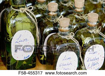 Picture - liquor herbes 
dolces typical 
from mallorca 
balearic islands 
spain. fotosearch 
- search stock 
photos, pictures, 
images, and photo 
clipart