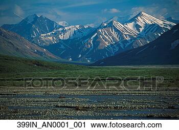 Arquivo de Fotografia - alasca,  gama, 
 geleira,  rio, 
 denali,  natl, 
 parque,  interior, 
 ak. fotosearch 
- busca de fotos, 
imagens e clipart