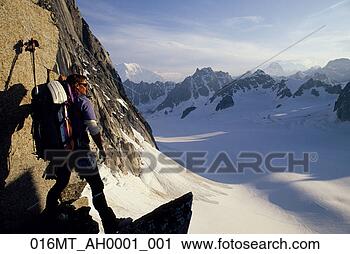 Arquivo de Fotografia - montanha,   escalador, 
  vistas,   pika, 
  geleira,   denali, 
  natl. fotosearch 
- busca de fotos, 
imagens e clipart