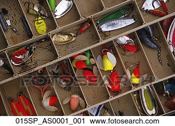 Stock Photography - sport fishing 
tackle box detail 
salmon lures alaska. 
fotosearch - search 
stock photos, 
pictures, images, 
and photo clipart