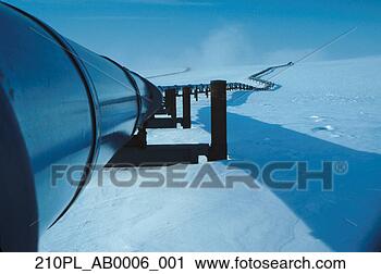 Stock Photography - trans-alaska pipeline 
prudhoe bay arctic 
ak winter scenic. 
fotosearch - search 
stock photos, 
pictures, images, 
and photo clipart