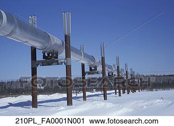 Stock Photography - trans-alaskan 
pipleine in winter 
near dempsey highway/narctic 
alaska. fotosearch 
- search stock 
photos, pictures, 
images, and photo 
clipart