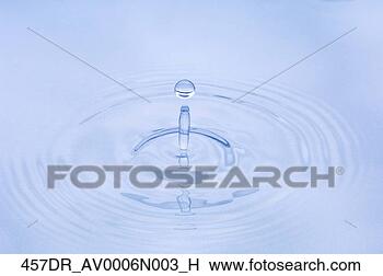 Banco de Imagem - fim,   cima,  
 água,   gota, 
  bater,   superfície, 
  água. fotosearch 
- busca de fotos, 
imagens e clipart