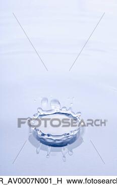 Banco de Imagem - fim,   cima,  
 água,   gota, 
  bater,   superfície, 
  água. fotosearch 
- busca de fotos, 
imagens e clipart