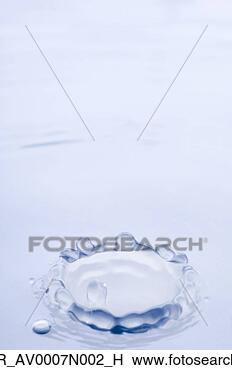 Banco de Imagem - fim,   cima,  
 água,   gota, 
  bater,   superfície, 
  água. fotosearch 
- busca de fotos, 
imagens e clipart