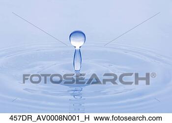 Banco de Imagem - fim,   cima,  
 água,   gota, 
  bater,   superfície, 
  água. fotosearch 
- busca de fotos, 
imagens e clipart