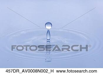 Banco de Imagem - fim,   cima,  
 água,   gota, 
  bater,   superfície, 
  água. fotosearch 
- busca de fotos, 
imagens e clipart