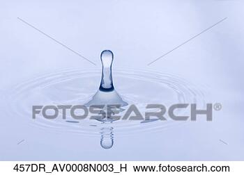 Banco de Imagem - fim,   cima,  
 água,   gota, 
  bater,   superfície, 
  água. fotosearch 
- busca de fotos, 
imagens e clipart