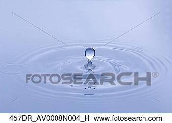 Banco de Imagem - fim,   cima,  
 água,   gota, 
  bater,   superfície, 
  água. fotosearch 
- busca de fotos, 
imagens e clipart