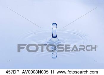 Banco de Imagem - fim,   cima,  
 água,   gota, 
  bater,   superfície, 
  água. fotosearch 
- busca de fotos, 
imagens e clipart