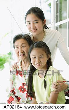 Stock Photo - grandmother sitting 
with her granddaughters. 
fotosearch - search 
stock photos, 
pictures, images, 
and photo clipart