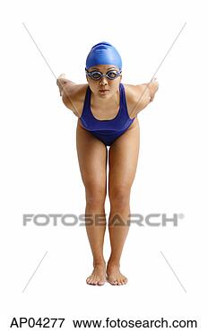 Picture - young woman in 
swimwear preparing 
to dive. fotosearch 
- search stock 
photos, pictures, 
images, and photo 
clipart