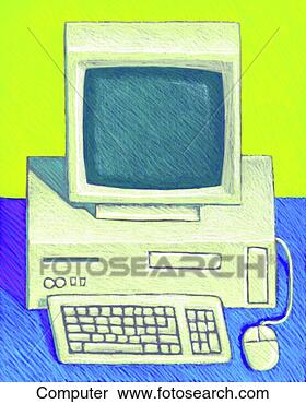 Stock Illustration - computer. fotosearch 
- search clipart, 
illustration, 
drawings and vector 
eps graphics images