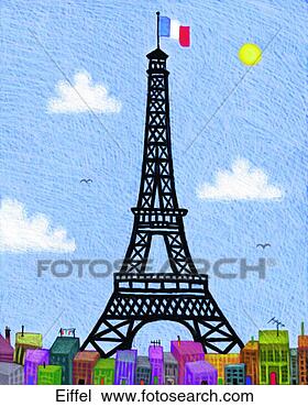 Drawing - eiffel. fotosearch 
- search clipart, 
illustration, 
drawings and vector 
eps graphics images