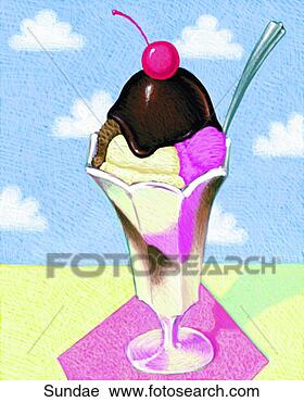Clipart - sundae. fotosearch 
- busca de ilustrações 
clipeart e desenhos