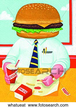 Stock Illustration - what you eat. 
fotosearch - search 
clipart, illustration, 
drawings and vector 
eps graphics images